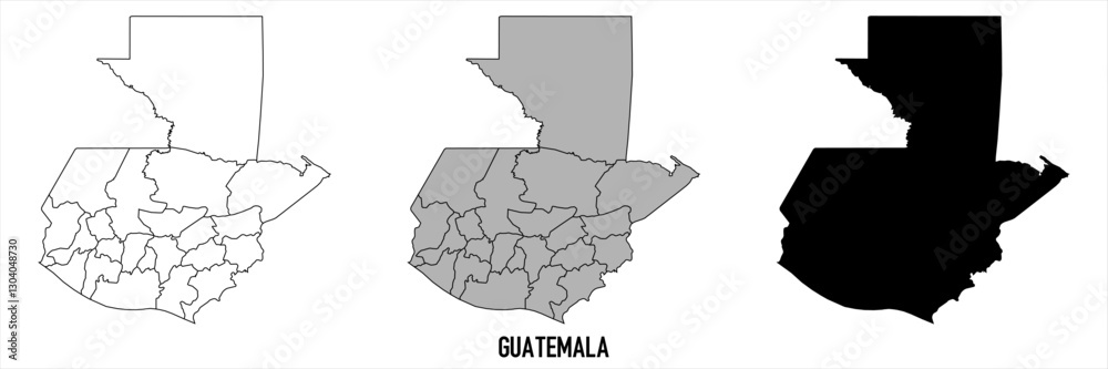 High detailed vector map - Guatemala
High detailed vector map - Guatemala