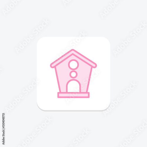 Starling Box duotone line icon, vector, pixel perfect, illustrator file