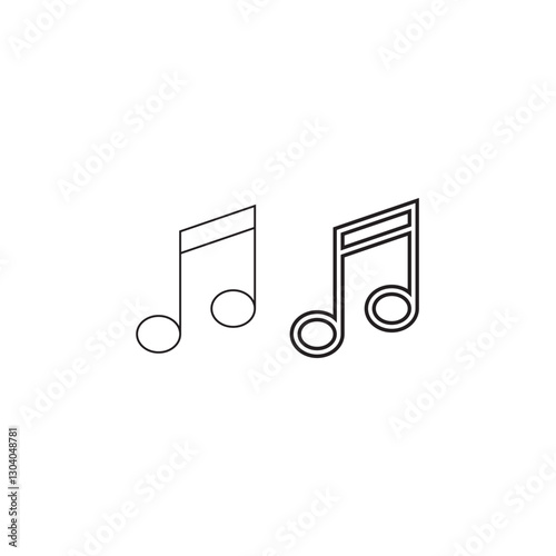 Music Note Icon Ideal for Audio Streaming Services
