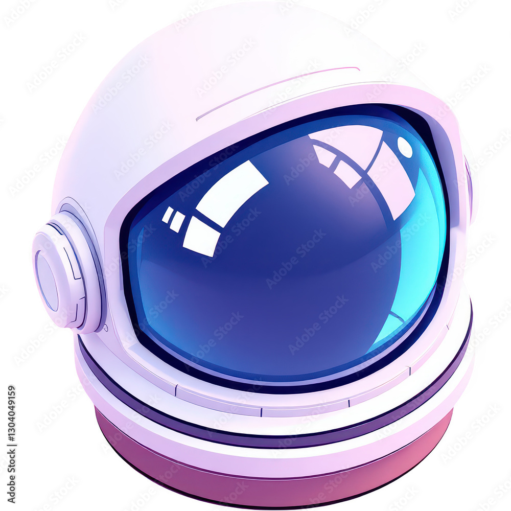 Fototapeta premium astronaut helmet isolated on white background