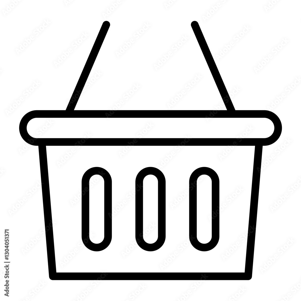 Basket Outline Icon Basket Outline Icon