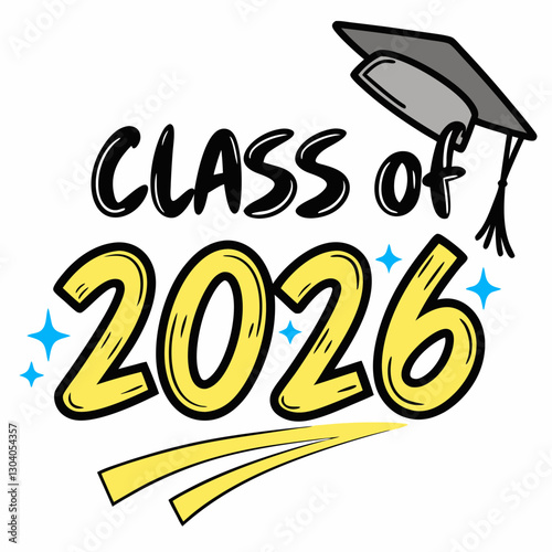 Urban Graffiti Graduation Year 2026 with Academic