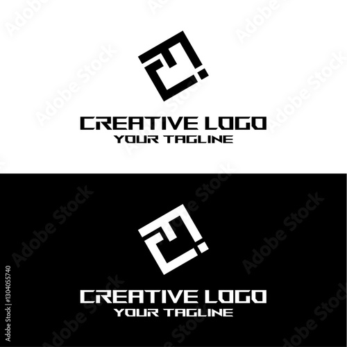 creative letter logo fj design vector