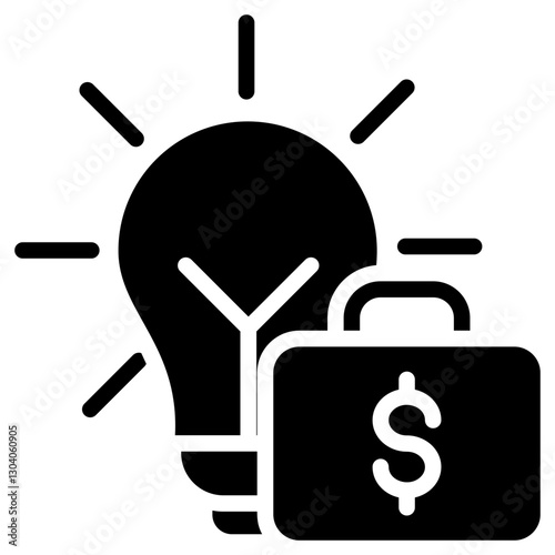 Entrepreneur Glyph Icon