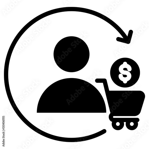 Consumer Glyph Icon