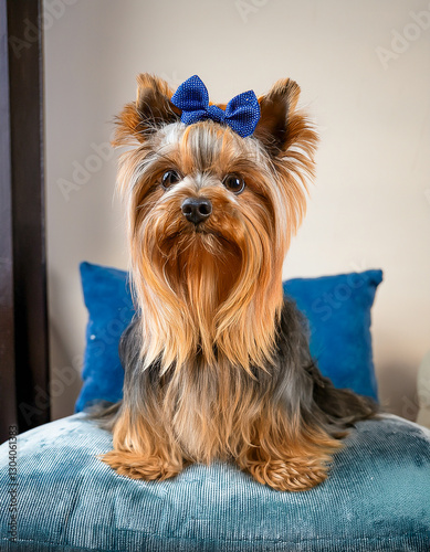 An adorable Yorkshire Terrier