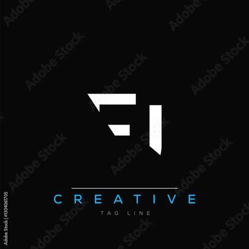 F and I logo design. FI creative Monogram Logo. This logo design is the process of creating a visual symbol that represents a brand, company, or individual.