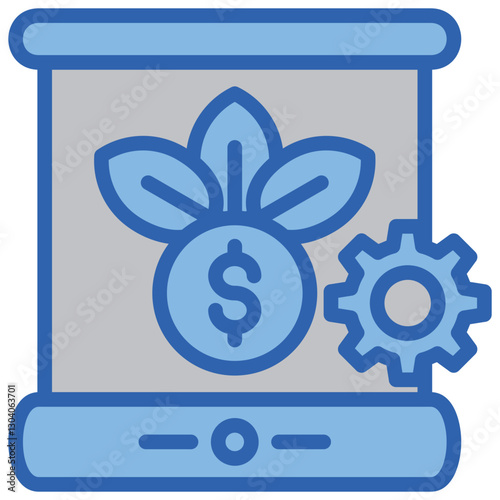 Incubator Blue White Icon
