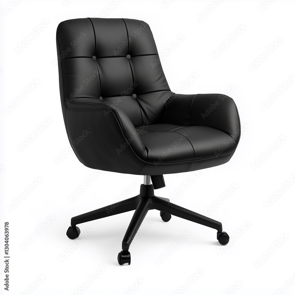Naklejka premium Ergonomic Office Chair Isolated on White Background 