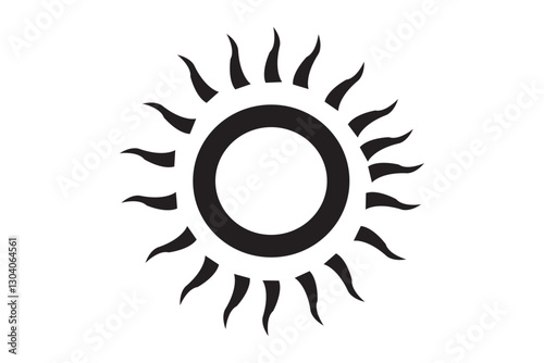 Sun elements with white background