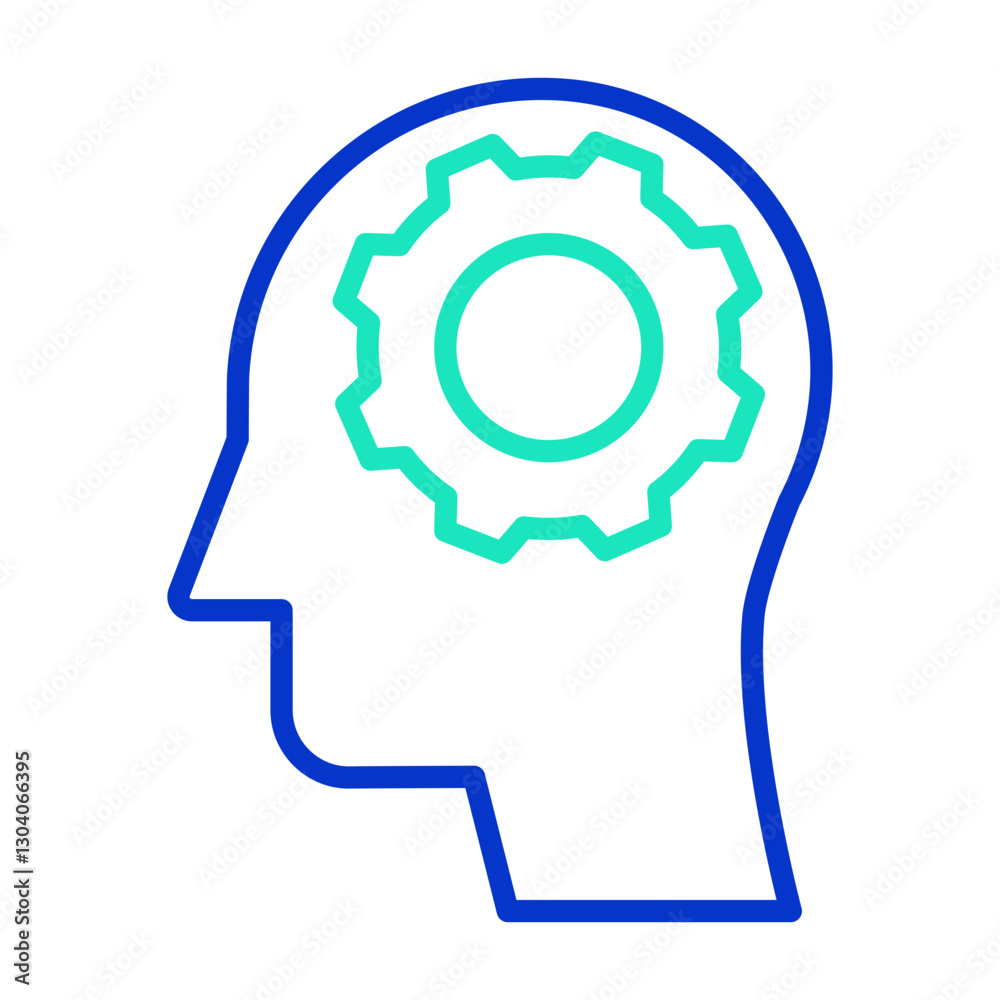 Automation outline dual color icon Automation outline dual color icon