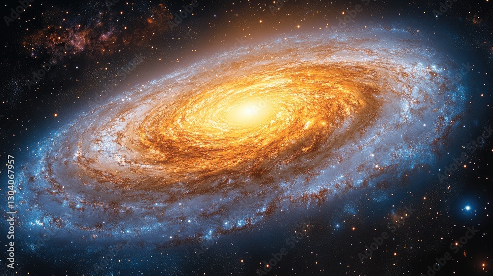 Spiral Galaxy in Deep Space. Potential Stock Use Astronomy Spiral Galaxy in Deep Space. Potential Stock Use Astronomy