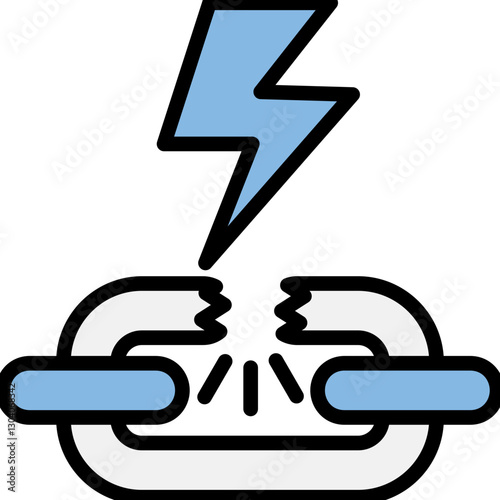 Disruption Blue Black Icon
