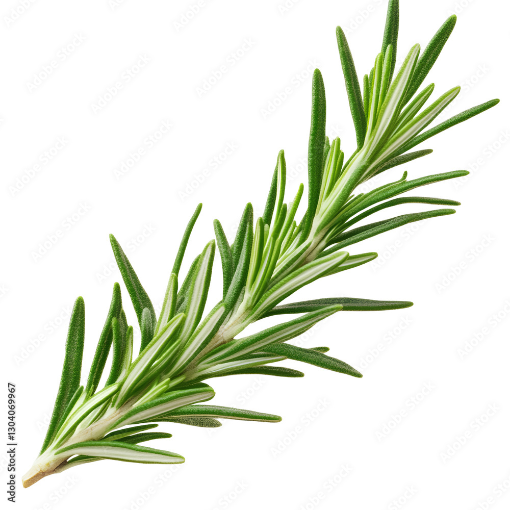 Fototapeta premium A clipart image of a rosemary leaf isolated on a transparent background