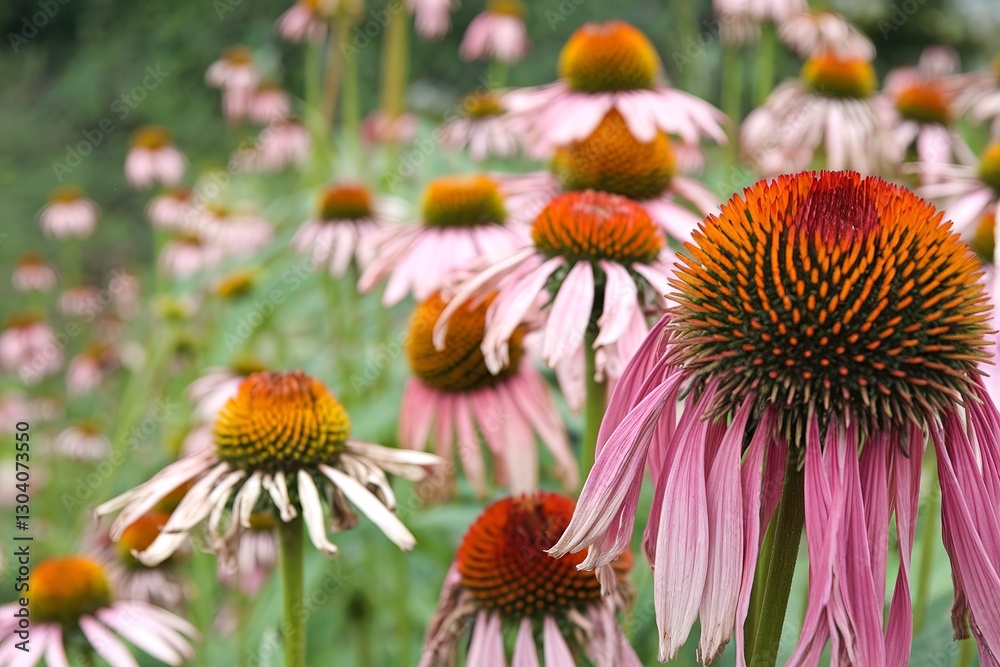 Echinacea is a genus, or group of herbaceous flowering plants in the daisy family Echinacea is a genus, or group of herbaceous flowering plants in the daisy family