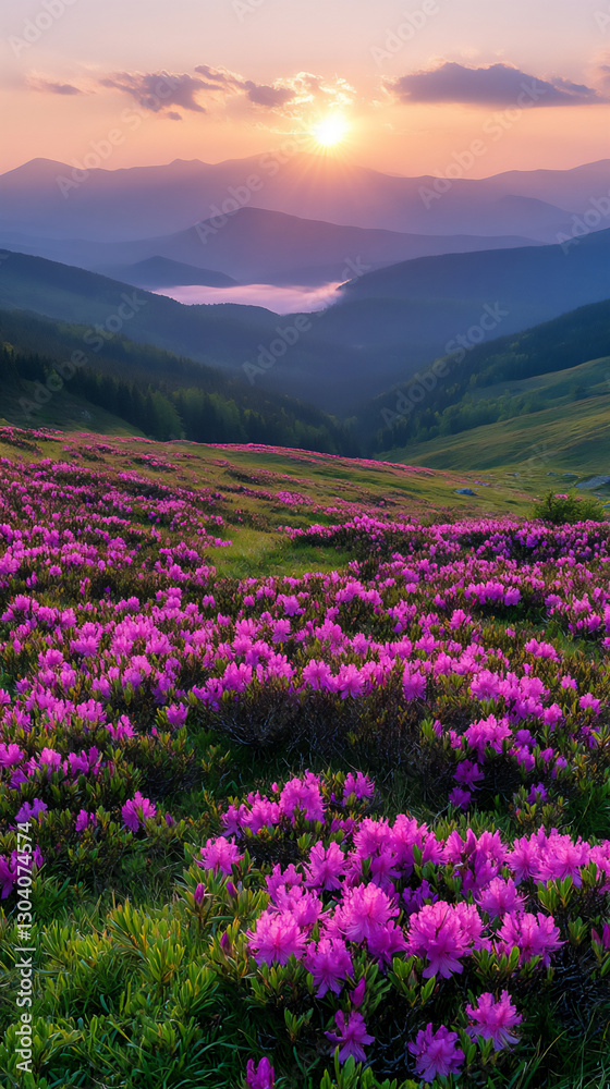 a beautiful sunrise over the carpathian mountains, a beautiful sunrise over the carpathian mountains,