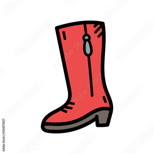Red Fashion Boot