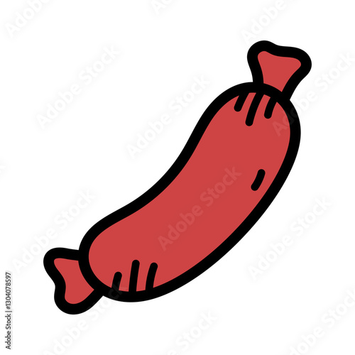 Colorful Sausage Icon