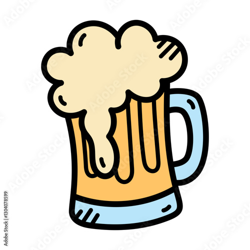 Beer Mug with Foam
