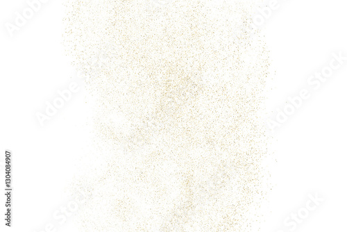 Obraz na płótnie Gold texture pattern on transparent background. Old paper surface. Light golden confetti. Yellow Illustration backdrop. PNG design element. w salonie