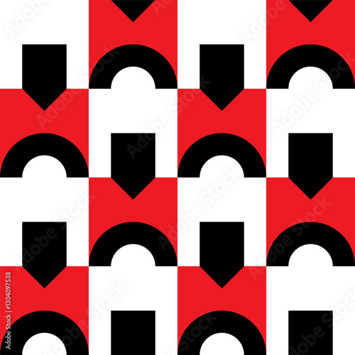 Abstract geometric seamless...