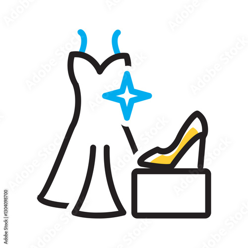 Vector multi color icon for Updated fashion