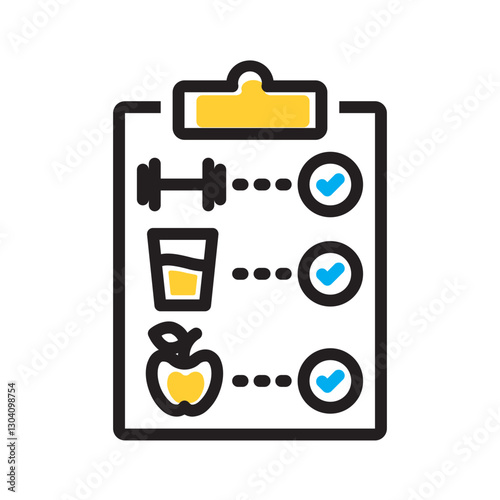 Vector multi color icon for Wellness program