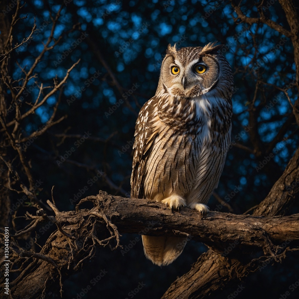 owl on a branch owl on a branch
