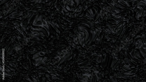 Surface of black liquid offering texture and depth for creative projects.