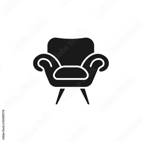 Chair Design Vector illustrator silhouette 