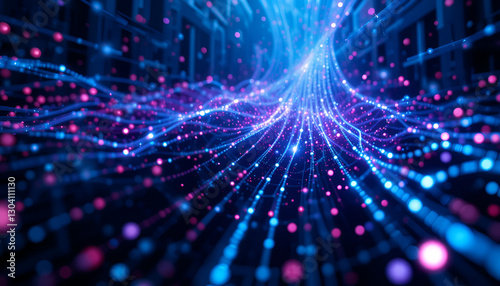 Interconnected Data Flow in a Digital Network.