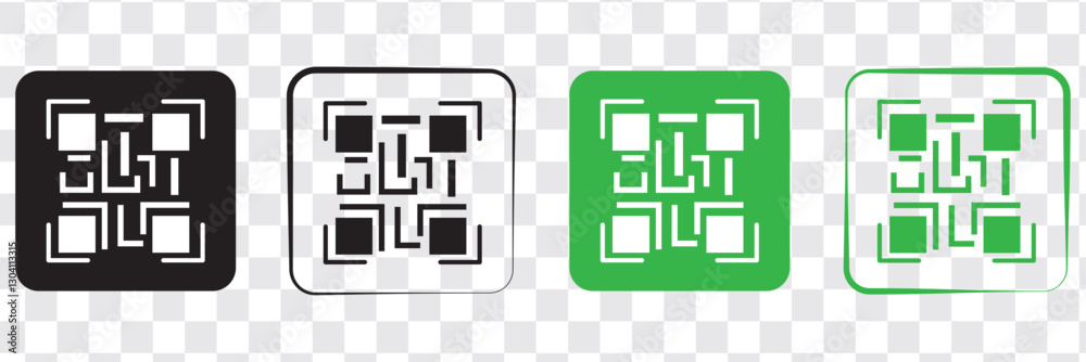scanner, QR code scanner icons vector scanner, QR code scanner icons vector