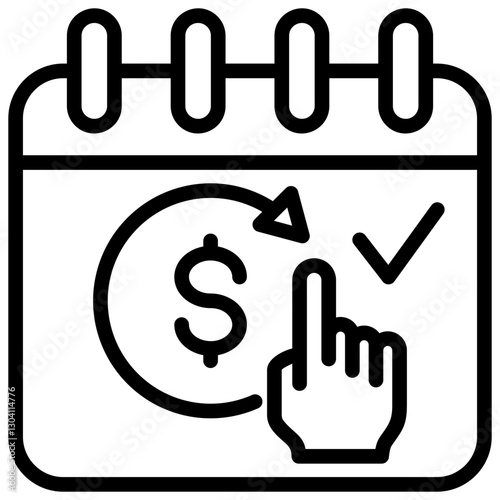 Subscription Outline Icon