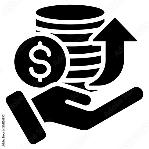Revenue Glyph Icon