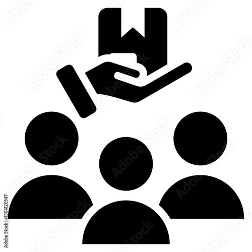 Target Audience Glyph Icon