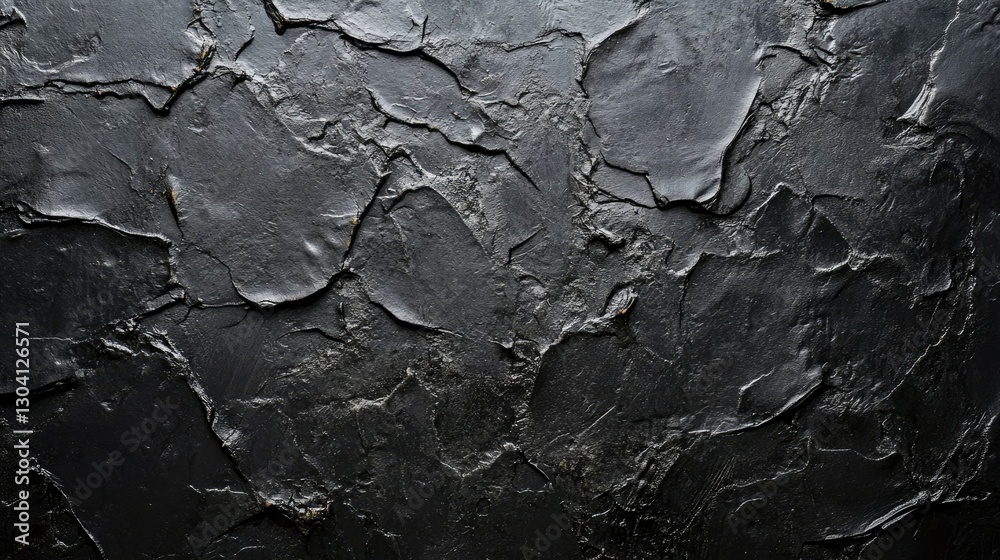 Abstract Dark Gray Textured Background - Rough, Cracked Surface Abstract Dark Gray Textured Background - Rough, Cracked Surface