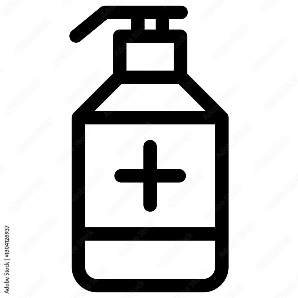 Obraz premium Hand sanitizer icon