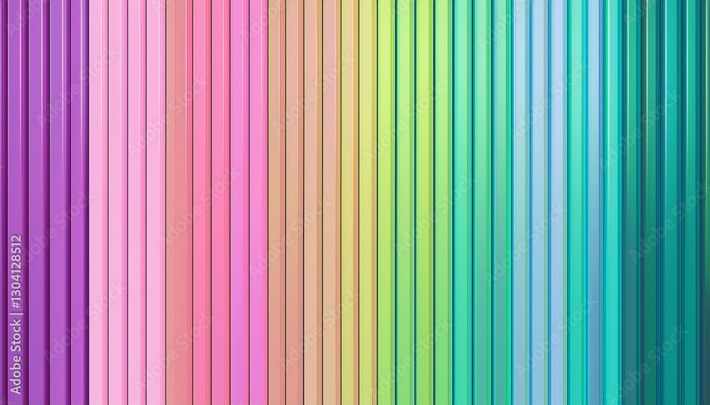 Obraz premium Vertical line stripes pastel polycarbonate panel. Generated image