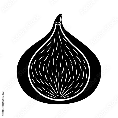 Fig silhouette vector