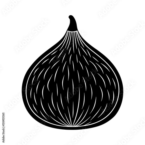 Fig silhouette vector