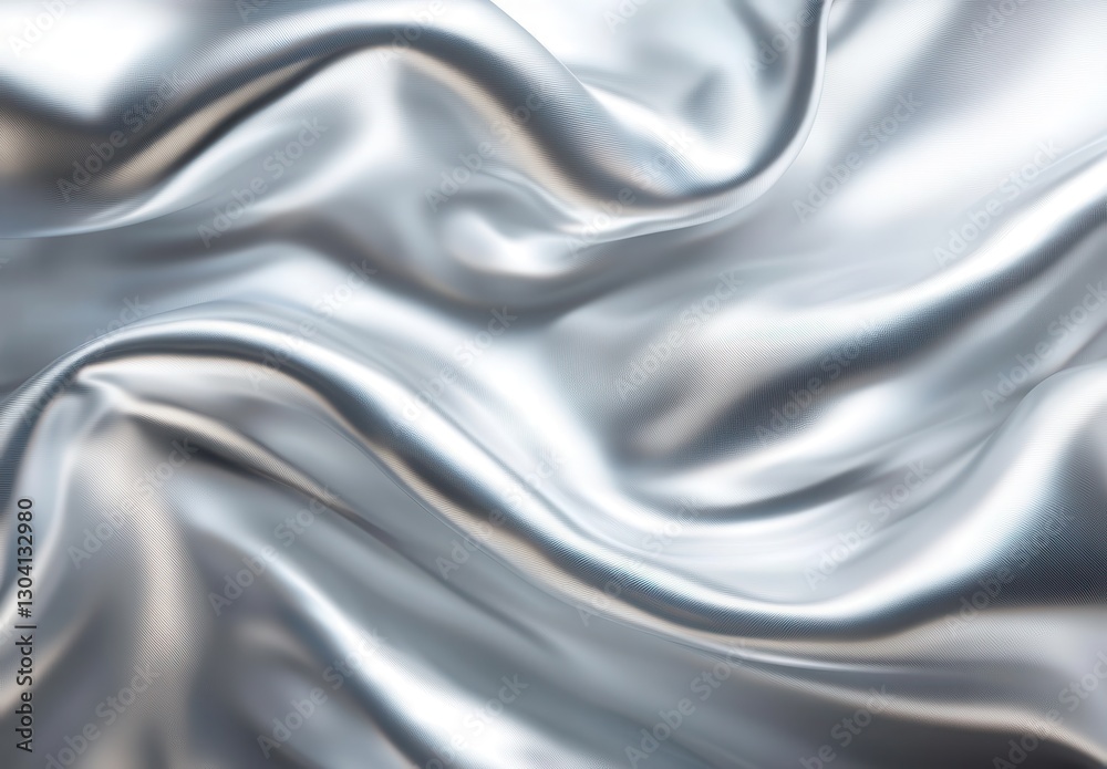 Smooth Silver Satin Texture with Reflective Surface Ideal for Fashion, Design, and Artistic Backgrounds, Creating a Soft and Elegant Atmosphere Smooth Silver Satin Texture with Reflective Surface Ideal for Fashion, Design, and Artistic Backgrounds, Creating a Soft and Elegant Atmosphere