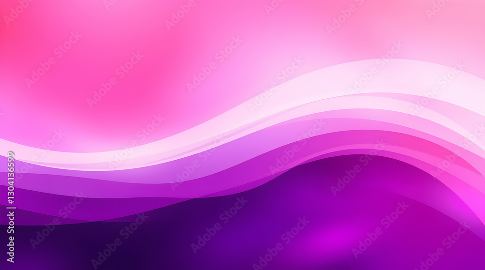Naklejka premium Abstract background with flowing waves in shades of pink and purple. Soft, blurred texture with a sense of movement and depth.