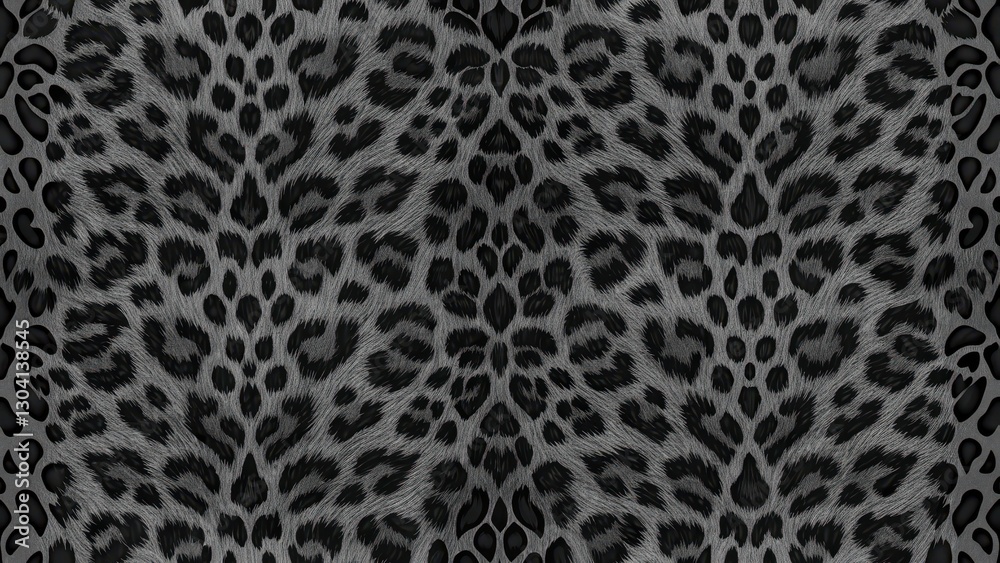 Seamless Leopard skin texture Leopard print pattern in black and gray hues for stylish designs. Seamless Leopard skin texture Leopard print pattern in black and gray hues for stylish designs.