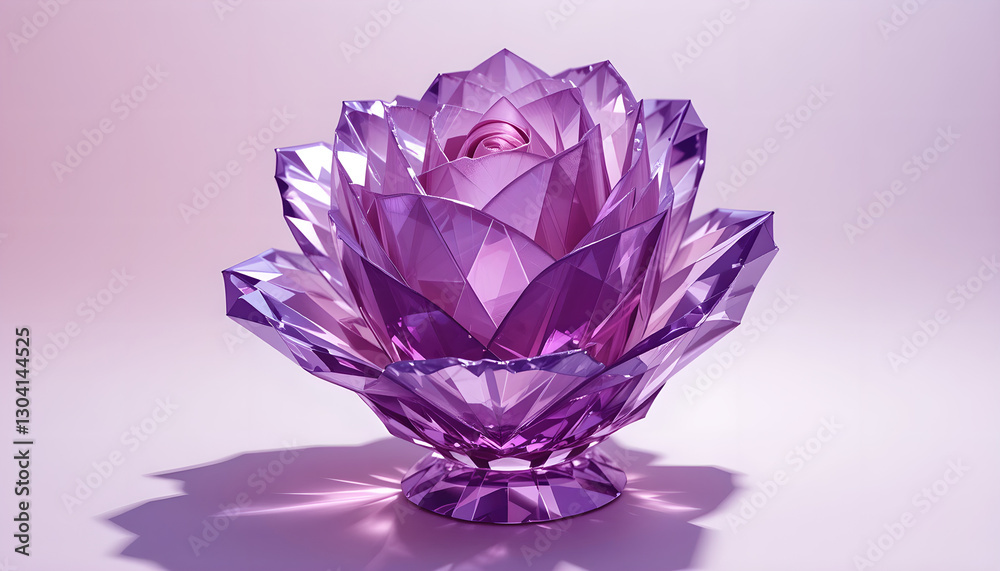Crystal Lotus Blossom: A Geometric Gem Crystal Lotus Blossom: A Geometric Gem