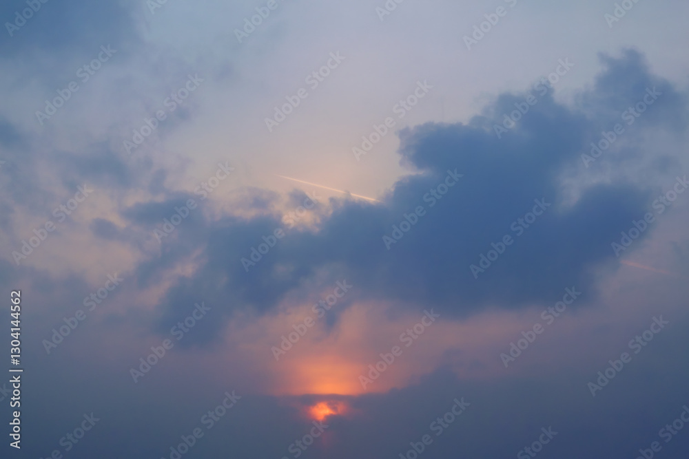 Beautiful sunset sky with amazing colorful clouds Beautiful sunset sky with amazing colorful clouds