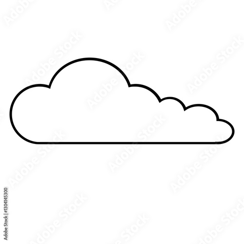 cloud icon on white
