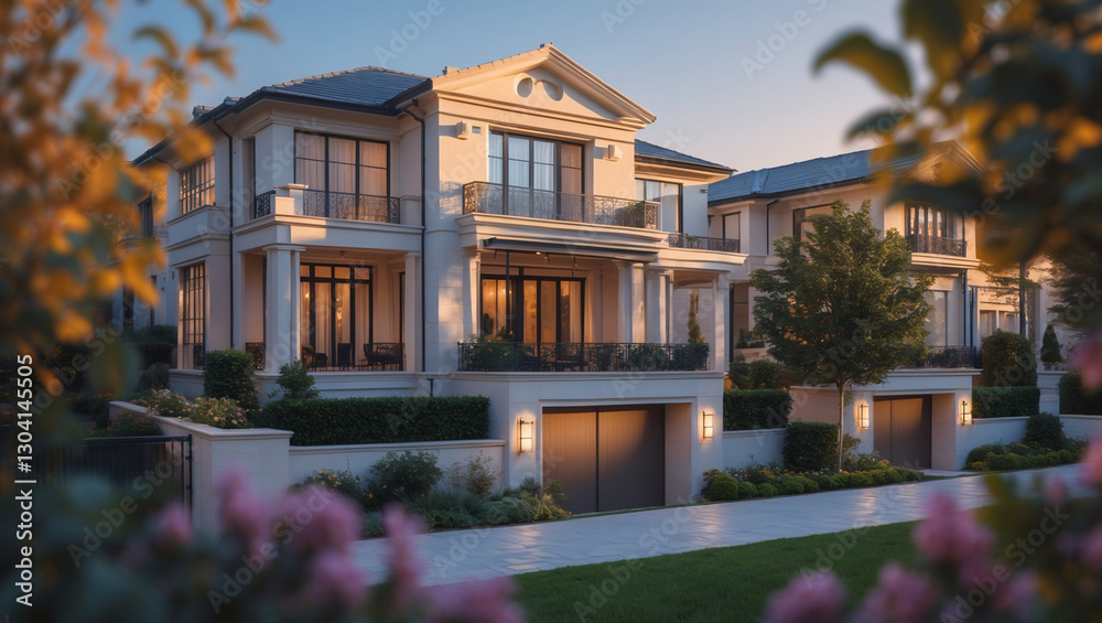 Fototapeta premium Single-Family Home, Townhouse, Condo, Apartment – Find Your Home