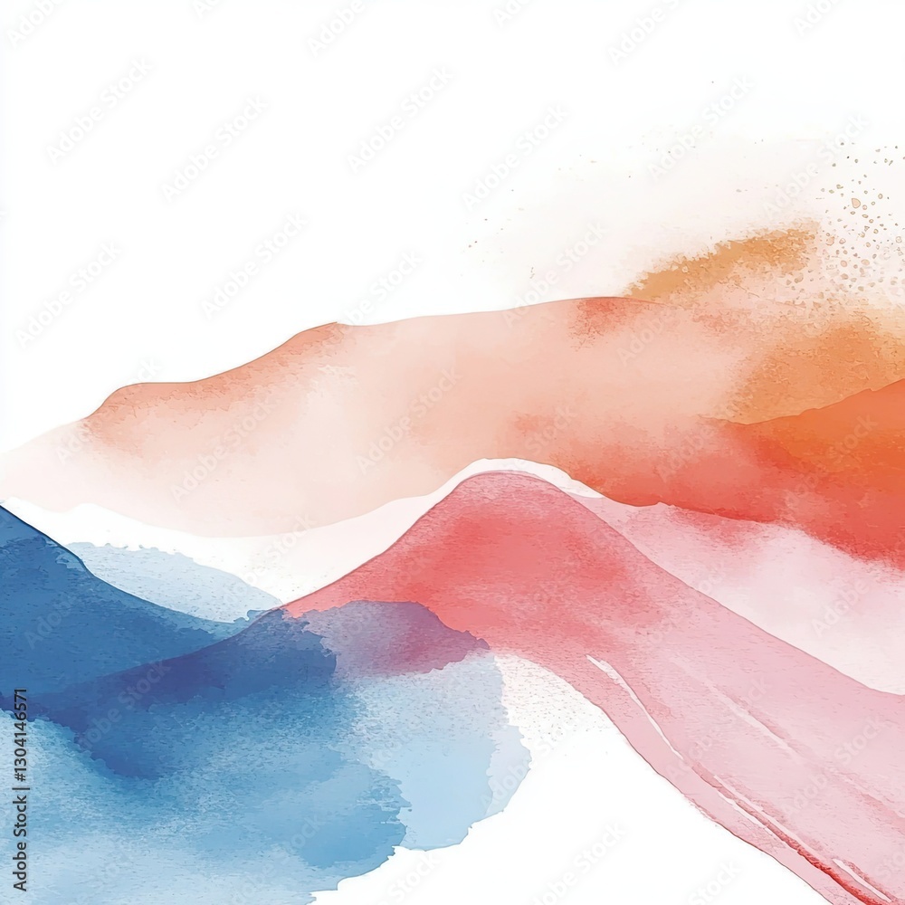 Fototapeta premium Abstract Watercolor Backgrounds Creative Card Templates
