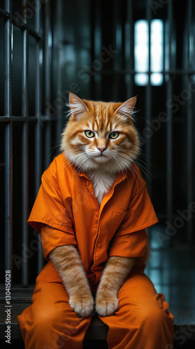cat in jail , prison .