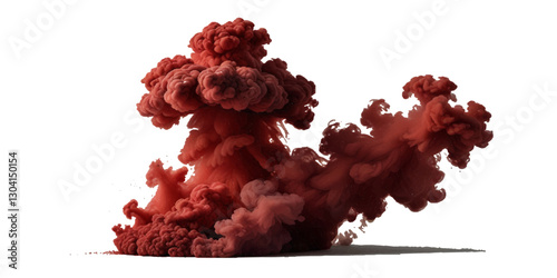 Digital red smoke art on  background Fog or smoke isolated special .mist or smog background